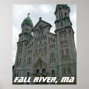 Gothic Church, Fall River, Massachusetts Poster