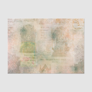 Gothic Clock Ephemera Tissue Paper
