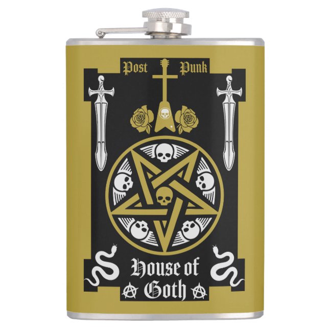 Gothic Clothing And Accessories Hip Flask (Front)