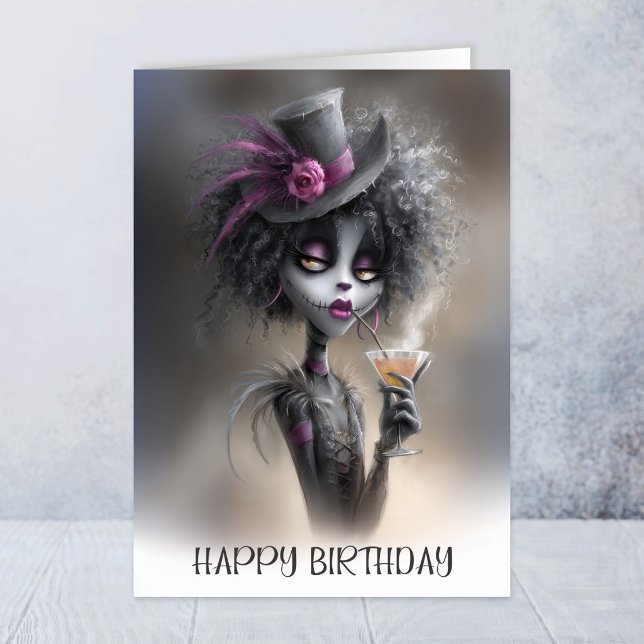 Gothic Clown Birthday Greeting Card (Creator Uploaded)