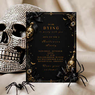 Gothic Clown Halloween Party Invitation