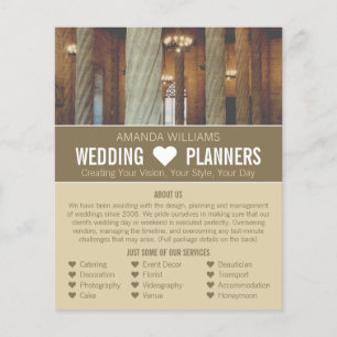 Gothic Columns, Wedding Event Planner Advertising Flyer