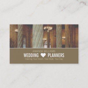 Gothic Columns, Wedding Event Planner Business Card