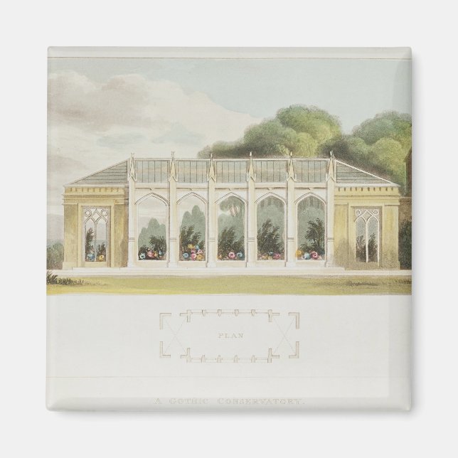 Gothic Conservatory, 1832 Magnet (Front)