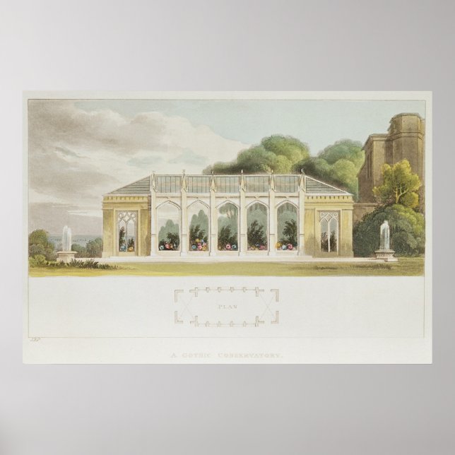 Gothic Conservatory, 1832 Poster (Front)