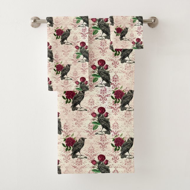 Gothic Countenance Series Design 16   Bath Towel Set (Insitu)