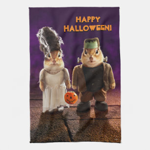 Gothic Couple Tea Towel