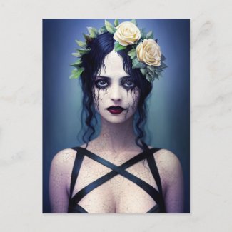 Gothic Cracked Porcelain Beauty