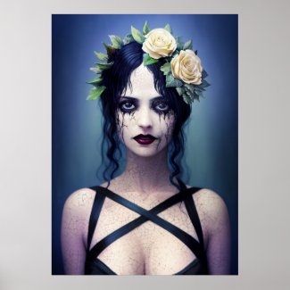 Gothic Cracked Porcelain Beauty