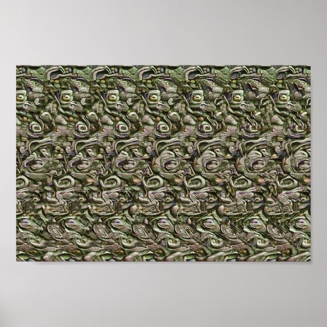 Gothic creature - Hidden 3D print (Front)