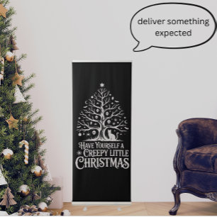 Gothic Creepy Christmas Retractable Banner