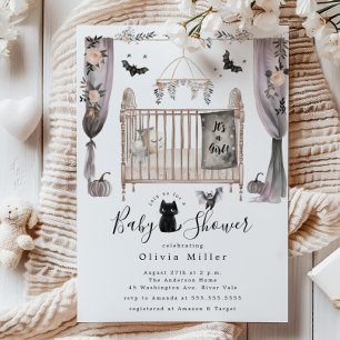 Gothic Crib Baby Shower Invitation