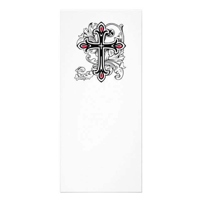 Gothic cross rack card (Front)