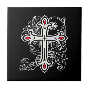 Gothic cross tile