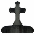 Gothic cross tombstone magnet