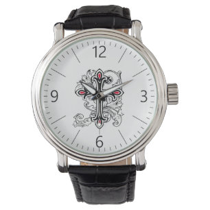 Gothic cross watch