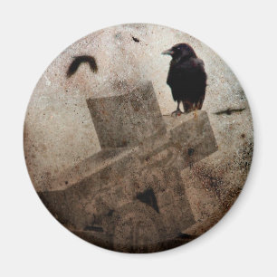 Gothic Crow Magnet