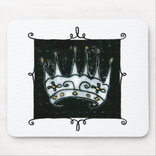 gothic crown mouse mat