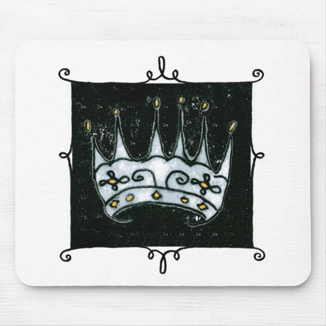 gothic crown mouse mat (Front)