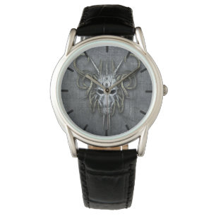 Gothic Cyborg Skull Custom Watch