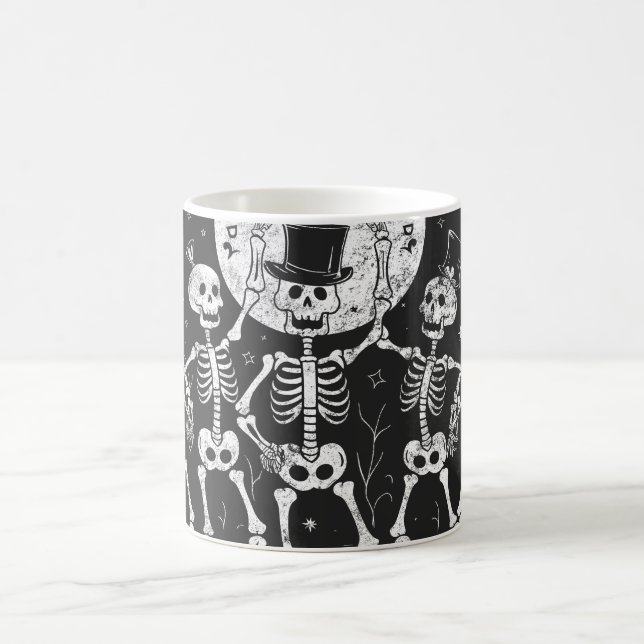 Gothic Dancing Skeleton Gift Collection Coffee Mug (Center)