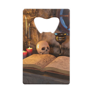 Gothic Dark Academia Candlelit Study Art