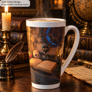 Gothic Dark Academia Candlelit Study Art Latte Mug