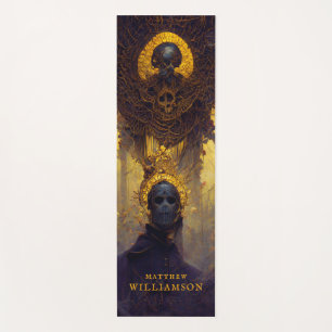 Gothic Dark Fantasy Death With Your Name Planner S Yoga Mat