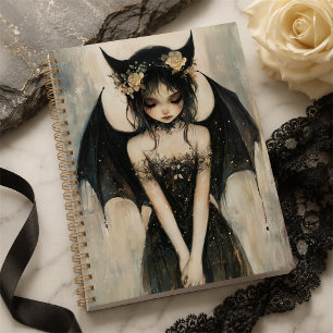 Gothic Dark Fantasy Fairy with Floral Crown Planner