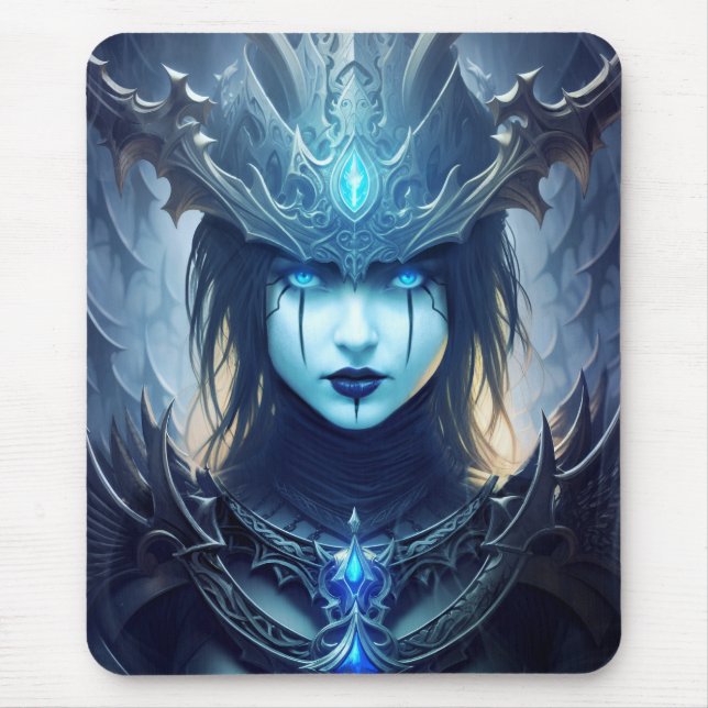 Gothic Dark Fantasy Litch Queen Mouse Mat (Front)