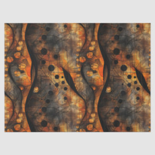 Gothic Dark Feeling Black Yellow Tissue Paper