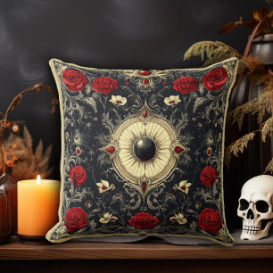 Gothic Dark Floral Cushion