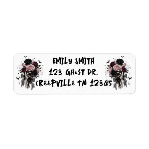 Gothic Dark Floral Skeleton Hands