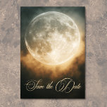 Gothic Dark Full Moon Arch Wedding Save The Date<br><div class="desc">Embrace the beauty of eternal love with our gothic dark full moon wedding save the date card. This hauntingly elegant design features a striking full moon, glowing against a dark, misty night sky, framed by an arched silhouette for a timeless, dramatic touch. At the base, the words "Until Death" whisper...</div>