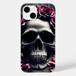 Gothic Dark Rose & Skull