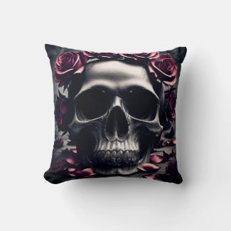 Gothic Dark Rose & Skull