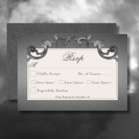 Gothic Dark Skeletons & Rose Heart Wedding