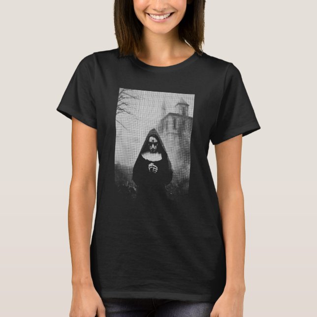 Gothic Dark Wave EBM Goth Satanic Grunge Horror Ae T-Shirt (Front)