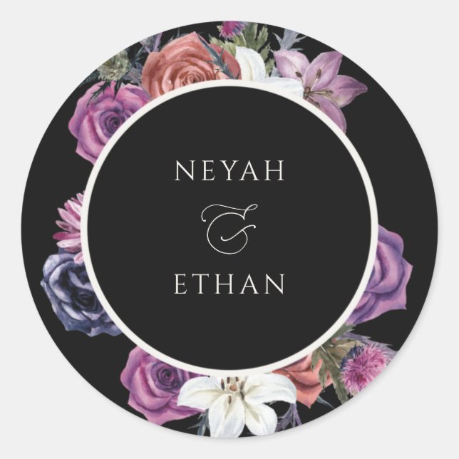 Gothic Dark Wedding Seals Halloween Sticker N100 (Front)