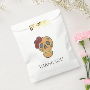 Gothic Day of the Dead Halloween Sugar Skull   Favour Bags