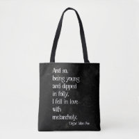 Gothic Dead Rose and Poe Quote