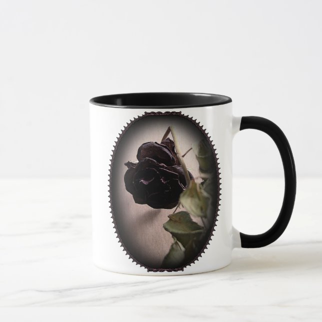 Gothic Dead Rose Mug (Right)