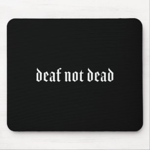 Gothic Deaf ASL Hand Gesture Deaf Hearing Loss Awa Mouse Mat