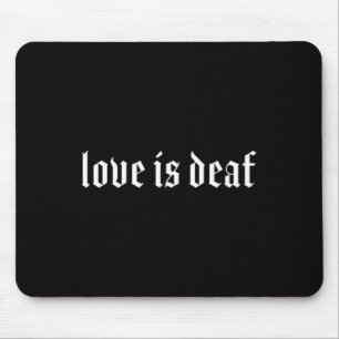 Gothic Deaf ASL Hand Gesture Deaf Hearing Loss Awa Mouse Mat