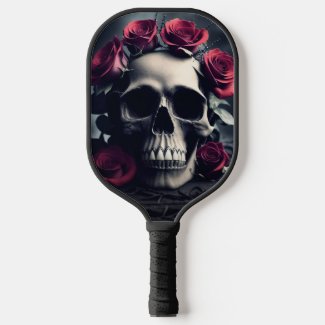 Gothic Death Skull and Roses