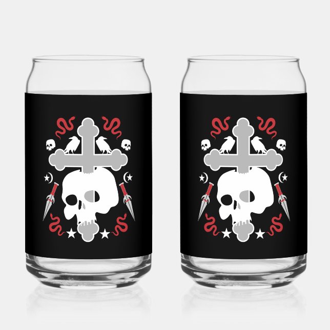 Gothic Decorative Can Glass (Front)
