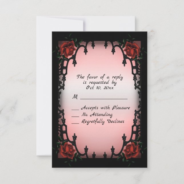 Gothic  Design RSVP Card (Front)