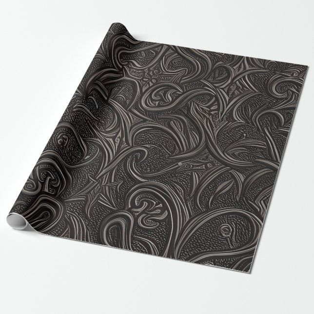 Gothic Design Wrapping Paper (Unrolled)