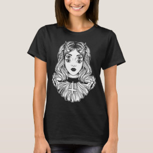 Gothic Devil Girl Satanic Goth Occult Occultism Ha T-Shirt