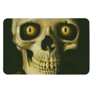 Gothic Devil Skull flexible Fridge Magnet